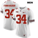 Men's NCAA Ohio State Buckeyes Owen Fankhauser #34 College Stitched Authentic Nike White Football Jersey BU20F84LE